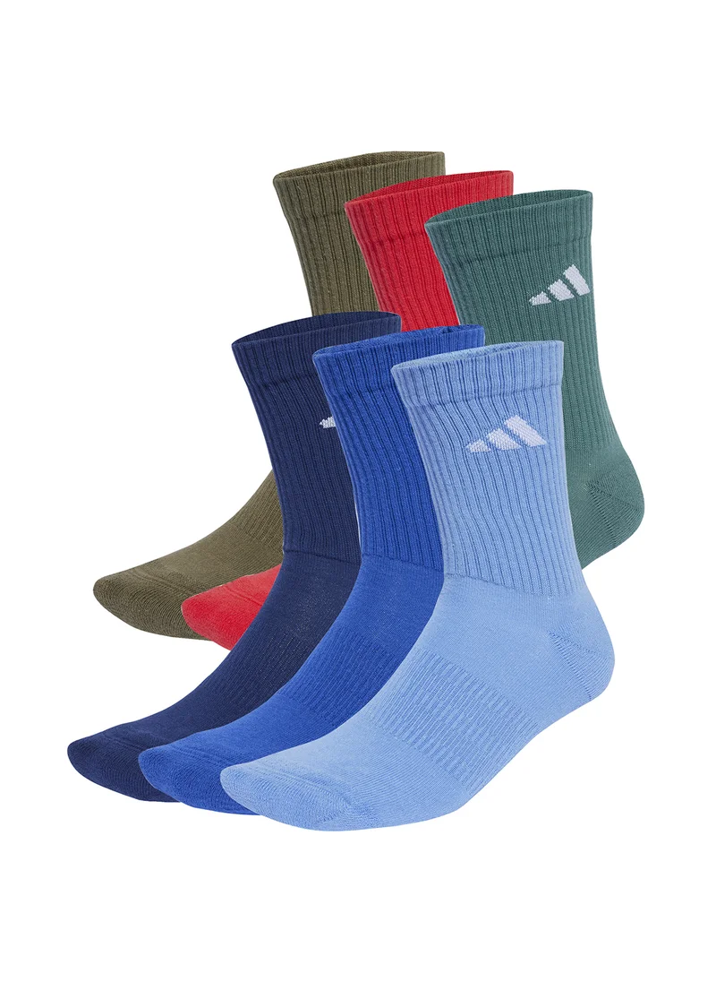Adidas 6 Pack Cushioned Socks
