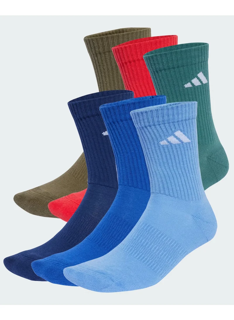 Adidas 6 Pack Cushioned Socks