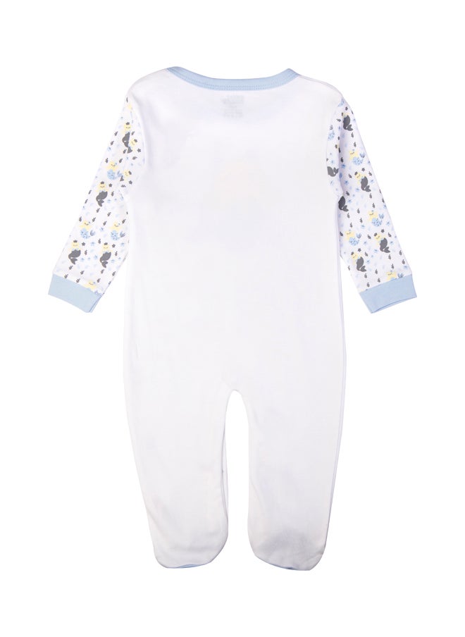 Babies Basic 100% Cotton Printed Long Sleeves Jumpsuit/Romper/Sleepsuit For Babies  - Image 3