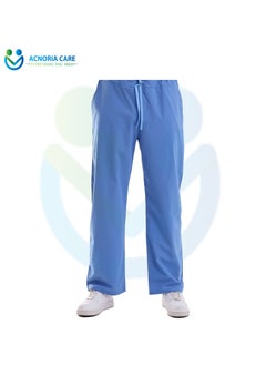 ACNORIA CARE Men's Medical Scrubs Consisting Of Two Pieces A Blouse And Pants, 35% Cotton 65% Polyester Blue Color - Size XXL - From Acnoria Care  - Image 5