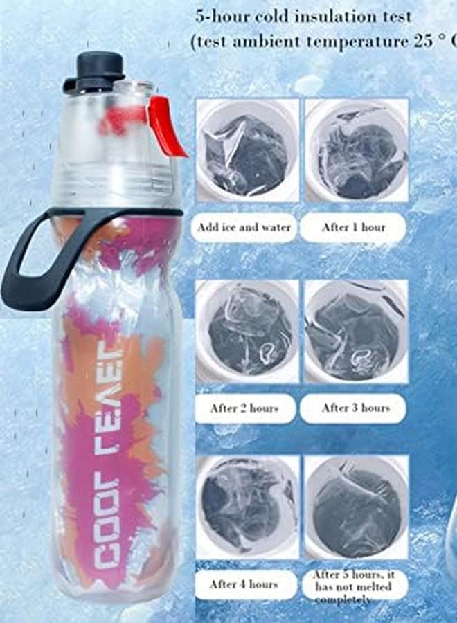 ISHWAZ Insulated Gym And Sport Water Bottle With Sip And Mist Spray Function Keep Cool For Hours With High Quality Aluminum Foil Cold Insulation Leakproof And Pull Top Spout With Holder - Image 2