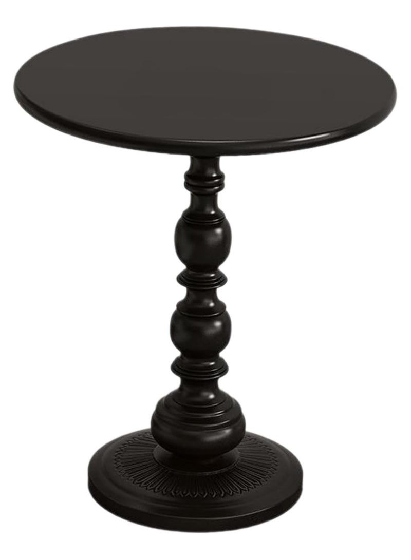 DubaiGallery Retro Style Round Side Table Sofa Iron Art Garden Side Table Indoor Outdoor Weather Resistant Dining Table  - Image 1