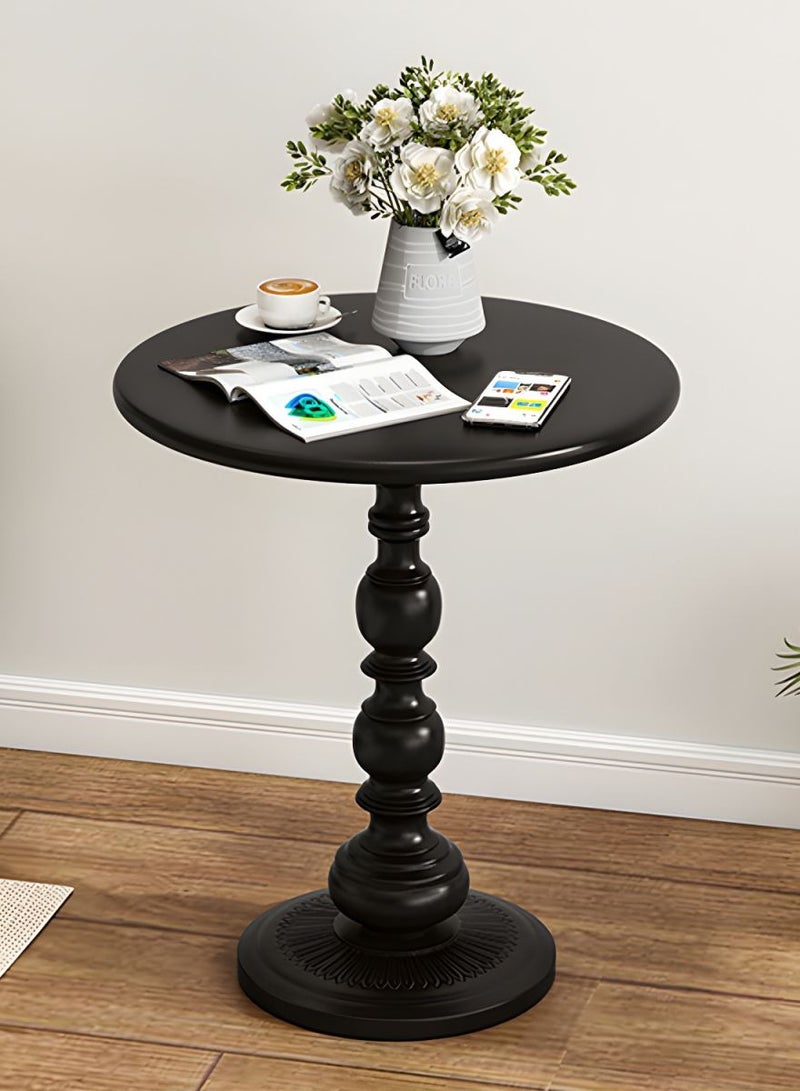 DubaiGallery Retro Style Round Side Table Sofa Iron Art Garden Side Table Indoor Outdoor Weather Resistant Dining Table  - Image 2