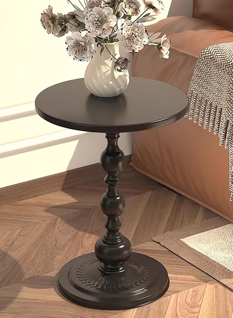 DubaiGallery Retro Style Round Side Table Sofa Iron Art Garden Side Table Indoor Outdoor Weather Resistant Dining Table  - Image 3