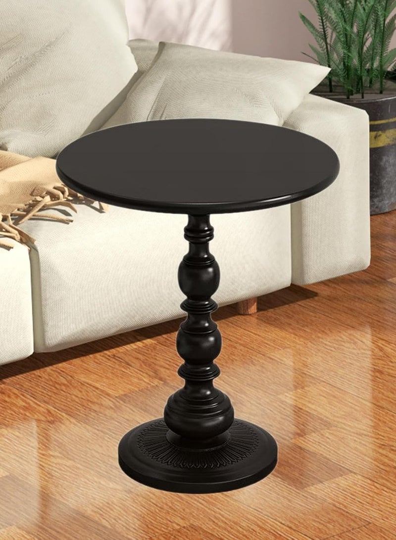 DubaiGallery Retro Style Round Side Table Sofa Iron Art Garden Side Table Indoor Outdoor Weather Resistant Dining Table  - Image 4
