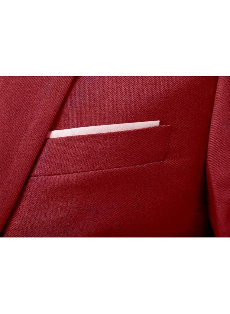 Shougu Fashionable And Versatile Business Solid Color Men's Suit Set Two-piece Set  - Image 4