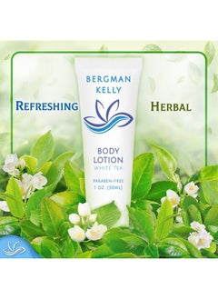 BERGMAN KELLY BERGMAN KELLY - Travel Size Lotion - 1 fl oz, 100 PK, White Tea - Delight Your Guests with Invigorating and Refreshing Body Lotion - Quality Mini and Small Size Guest Hotel Toiletries in Bulk  - Image 4