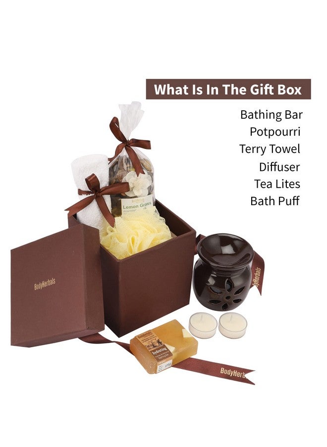 BodyHerbals Honey & Almond Soap Spa Gift Set For Women And Men| Bath And Body Care Kit With Spa Accessories | Gift Box Hamper For Couple| 7 Pcs| Luxury Gift For Birthdays, Anniversaries, Christmas And Special Celebrations| 100 % Vegan - Image 2