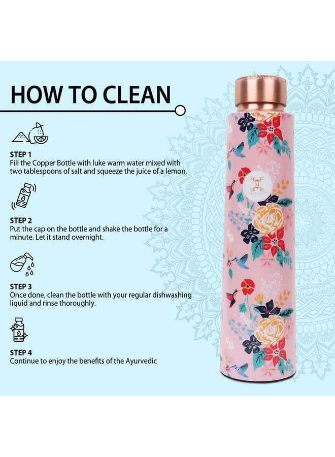 MERCAPE® MERCAPE Embrace Wellness Copper Water Bottle - Advanced Leak Proof, Joint Less Design (900ml) - Image 5