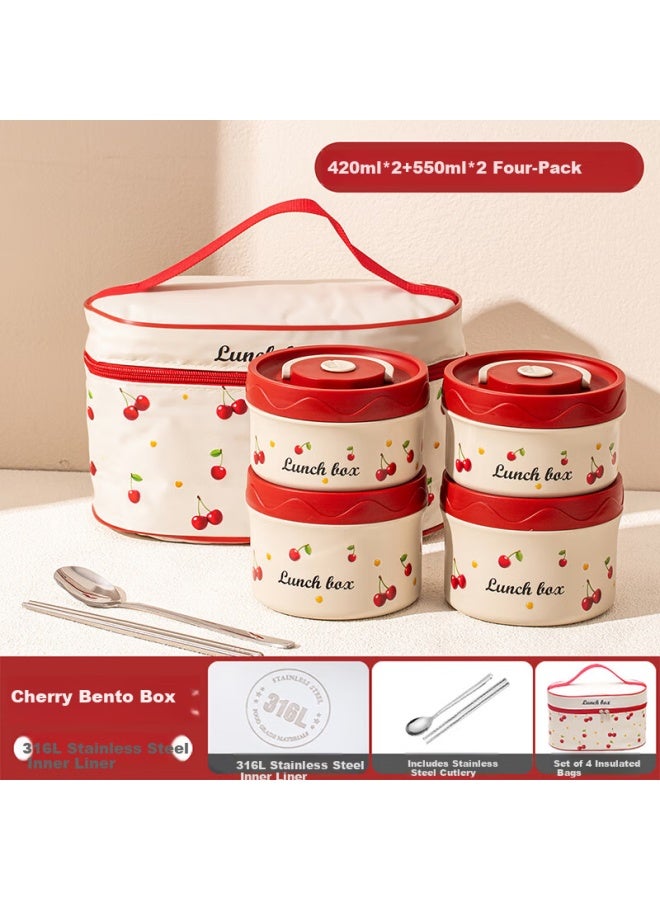 Treejack 316l Stainless Steel Insulated Lunch Box Microwaveable Bento Box For Office Workers And Students Thermal Food Container - Image 1