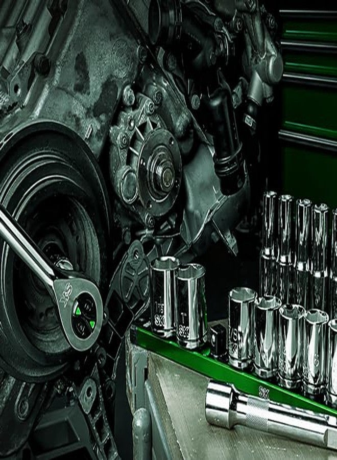 اس كي كي مجموعة مقابس SAE قياسية 1/2D من SK Tools، مكونة من 11 قطعة - Image 4