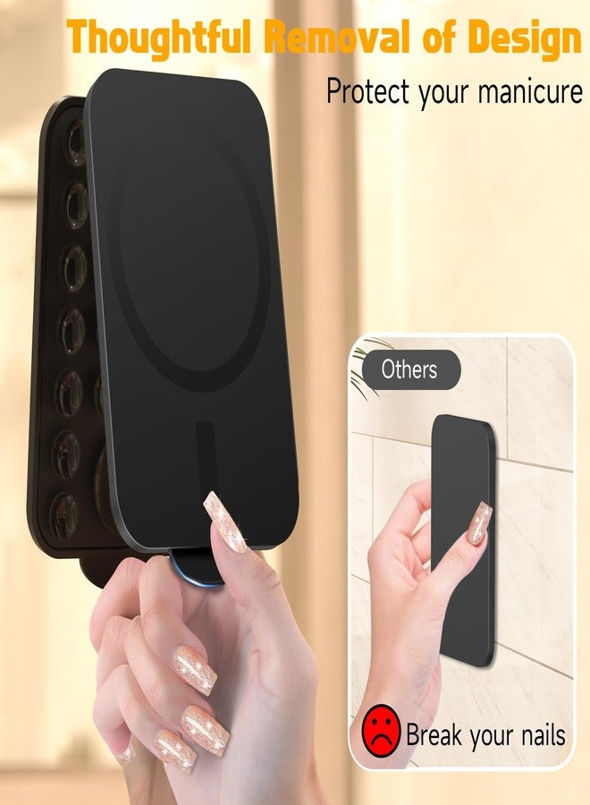 YWXTW Suction Cup for Phone for iPhone Case, Durable Bulk Essential Suction Cup Phone Grip with MagSafe Accessories, for Wireless Charging Instagram Creators Dashboard Girl Teenager Gift, Black - Image 4