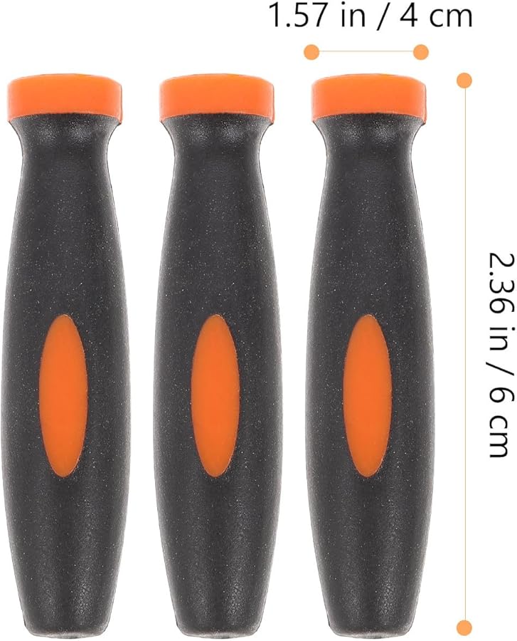 12Pcs Ergonomic Rubber File Handles 5mm Grip Replacement For Woodworking Hand Tools - Image 2
