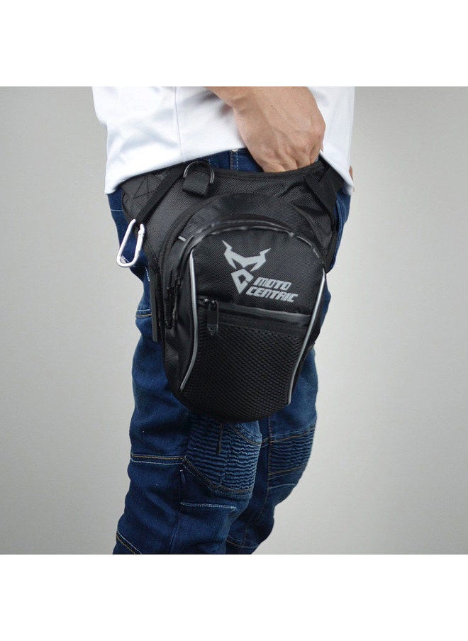 MOTOCENTRIC - MOTOCENTRIC Leg Bag, Waterproof Motorcycle Leg Bag for Men Women Waist Pack with Reflective Strips for Hiking Riding Cycling - Image 1