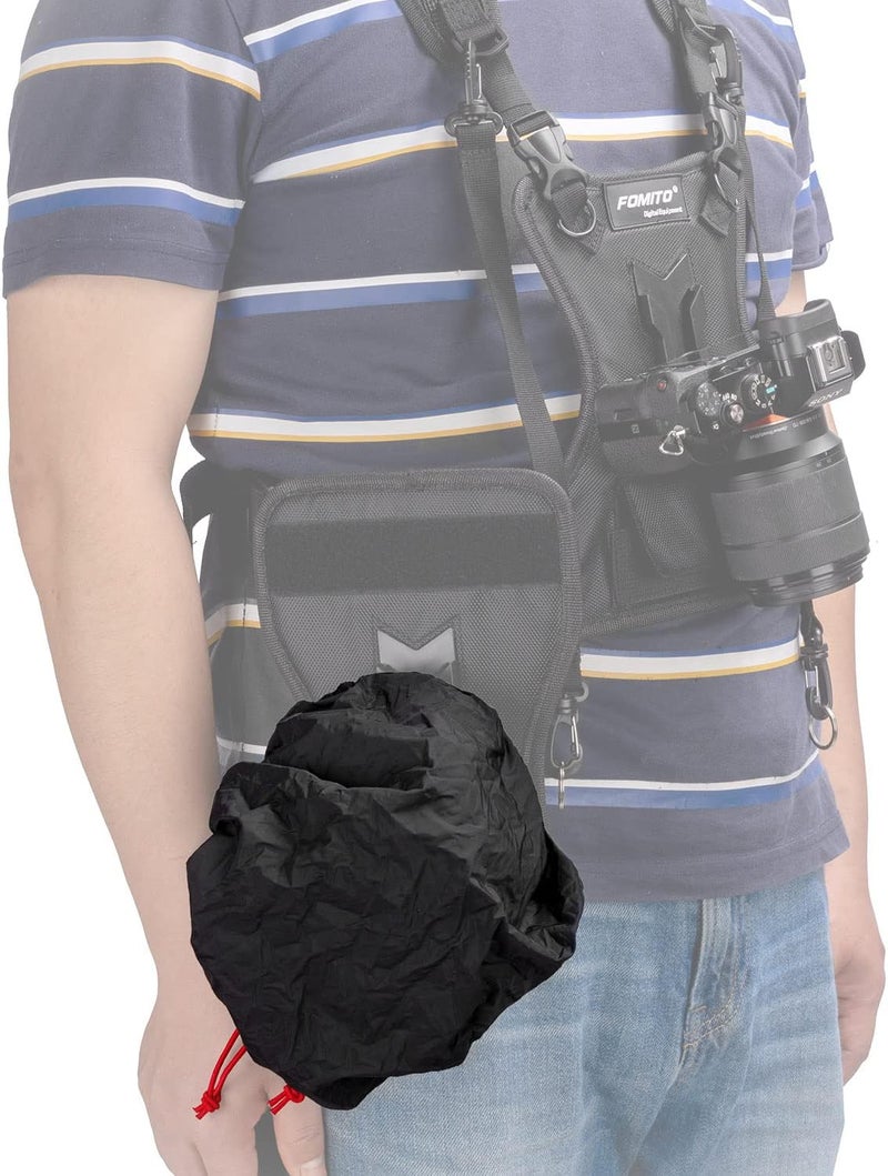 FOMITO Camera Rain Cover Coat Storage Bag Protector Rainproof Waterproof for Canon Nikon Sony - Image 4