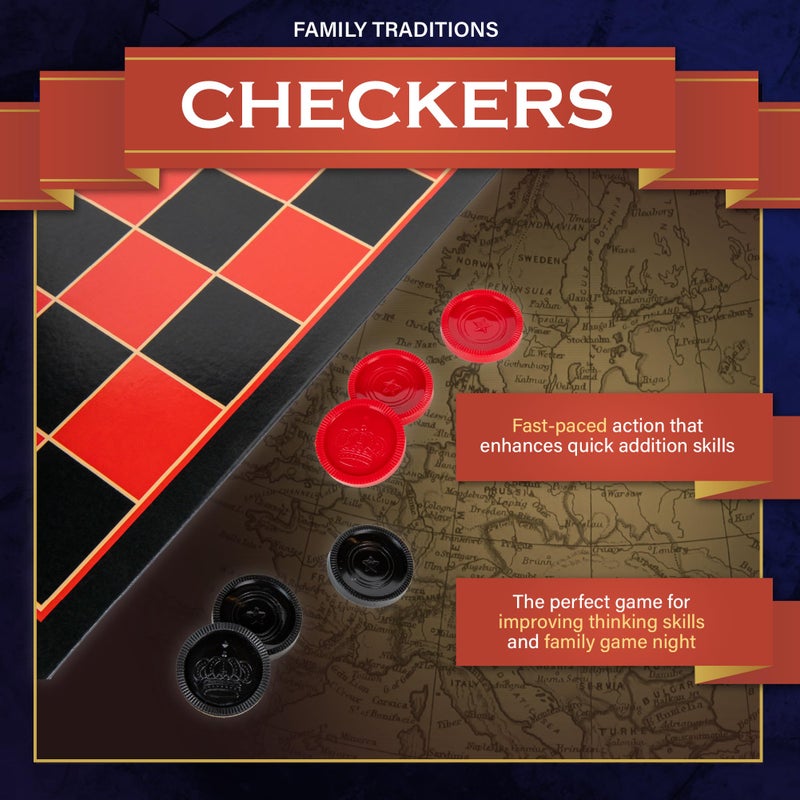 Continuum Games Checkers Family Traditions Board Games for 72 months to 1188 months - Image 2