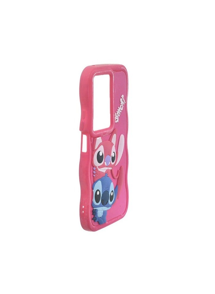 3D Silicone Back Cover for Oppo A79 - Fuchsia - Image 2
