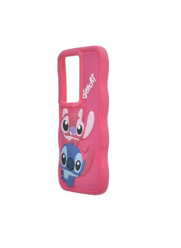 3D Silicone Back Cover for Oppo A79 - Fuchsia - Image 3