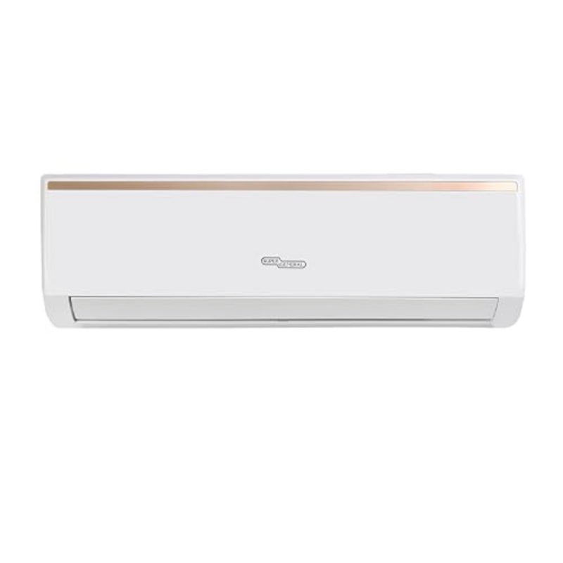 مكيف هواء سبليت 1 طن SGS121AE، ضاغط دوار، استوائي T3 12500 وحدة حرارية بريطانية، 4 اتجاهات، إعادة تشغيل تلقائي، وضع اقتصادي، زعنفة ذهبية، وضع السكون، شاشة مخفية، 108 × 21 × 30.6 سم عرض × عمق × ارتفاع، أبيض - Image 1