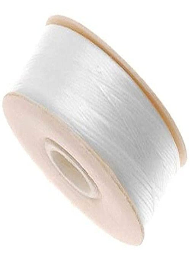 Nymo 10 Bobbins of 64 Yards Size D White Nylon Beading Thread for Delica Beads - Image 2
