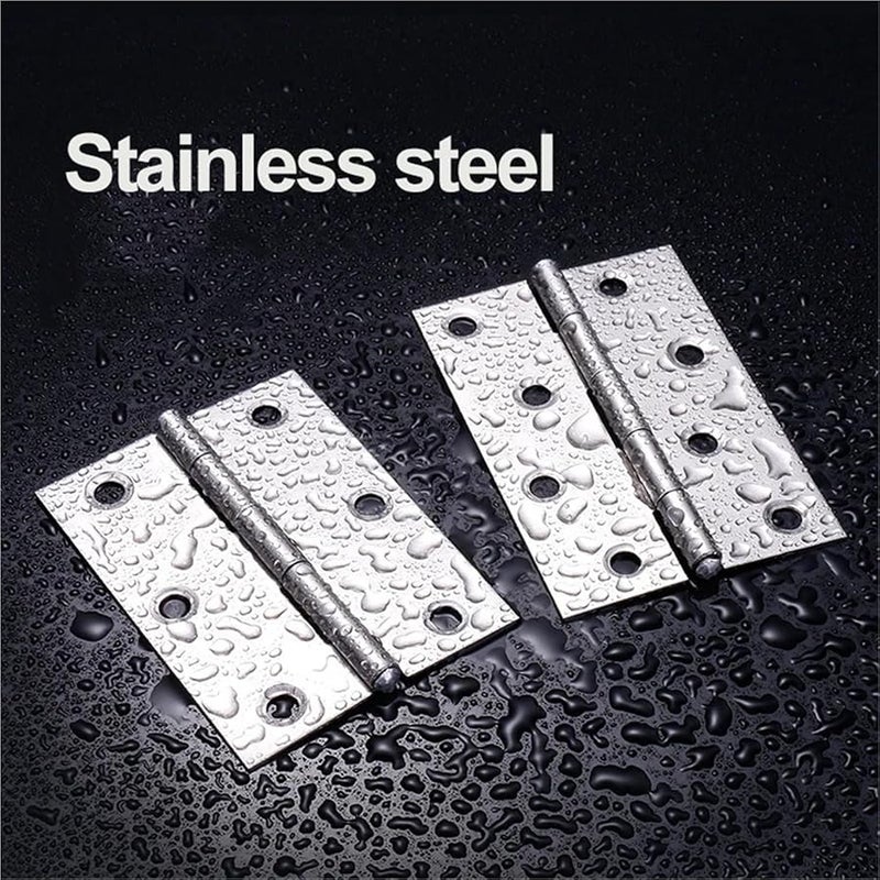 1 5 Inch 50 Pcs Stainless Steel Hinges For Furniture Door Cabinet Window Drawers - Image 4