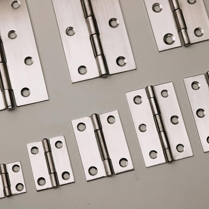 1 5 Inch 50 Pcs Stainless Steel Hinges For Furniture Door Cabinet Window Drawers - Image 3