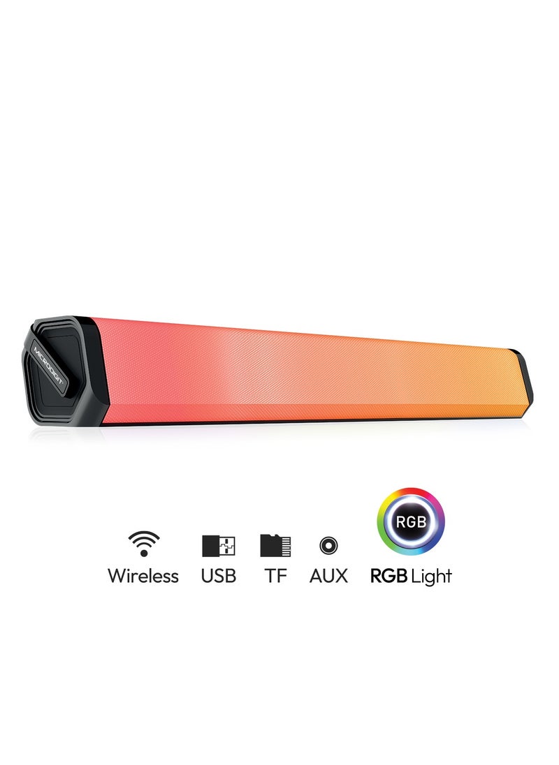 Microdigit - Premium Full Screen Gaming Sound Bar With RGB LED Light - Image 1