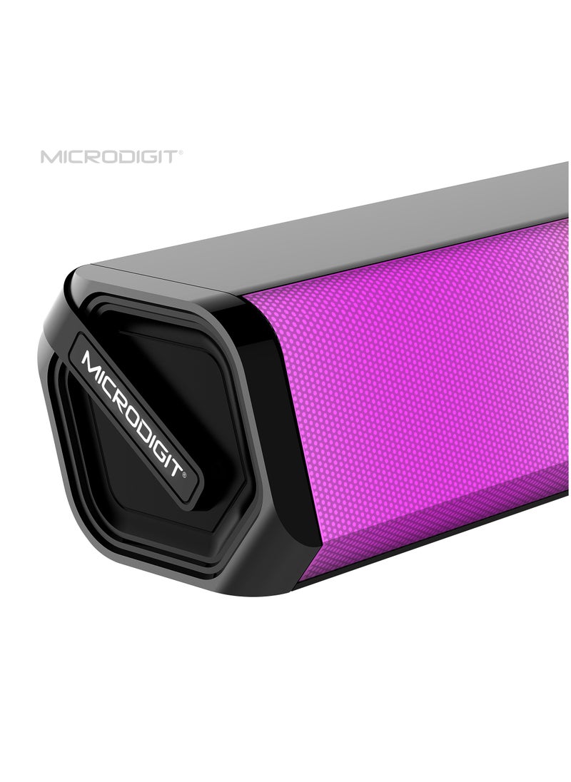 Microdigit - Premium Full Screen Gaming Sound Bar With RGB LED Light - Image 1