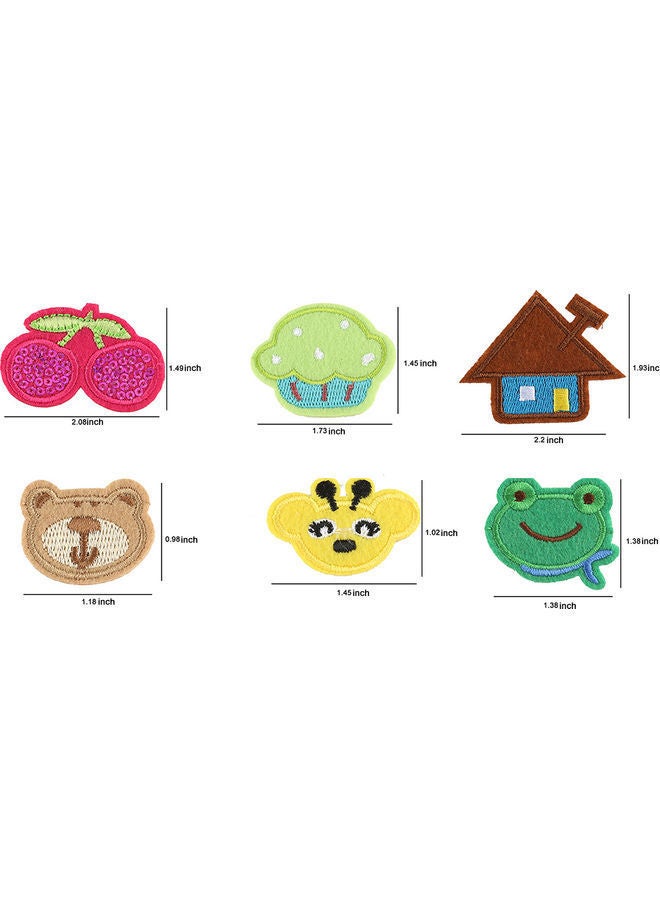 NIBEMINENT 39-Piece Iron Sew Mixed Embroidery Cloth Stickers Multicolour - Image 4