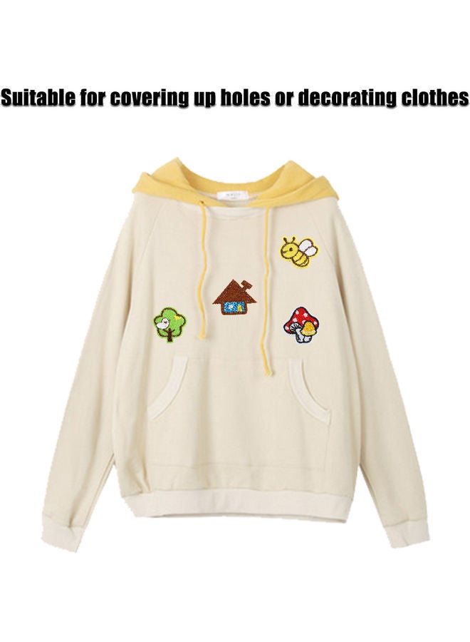 NIBEMINENT 39-Piece Iron Sew Mixed Embroidery Cloth Stickers Multicolour - Image 2