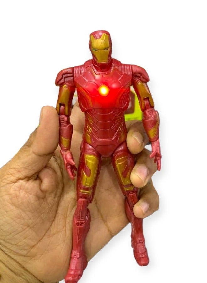 AVENGERS Iron Man Action Figure Hero Toy Set - Superhero Action Figure with Lights - Best Gift for Boys - Image 1