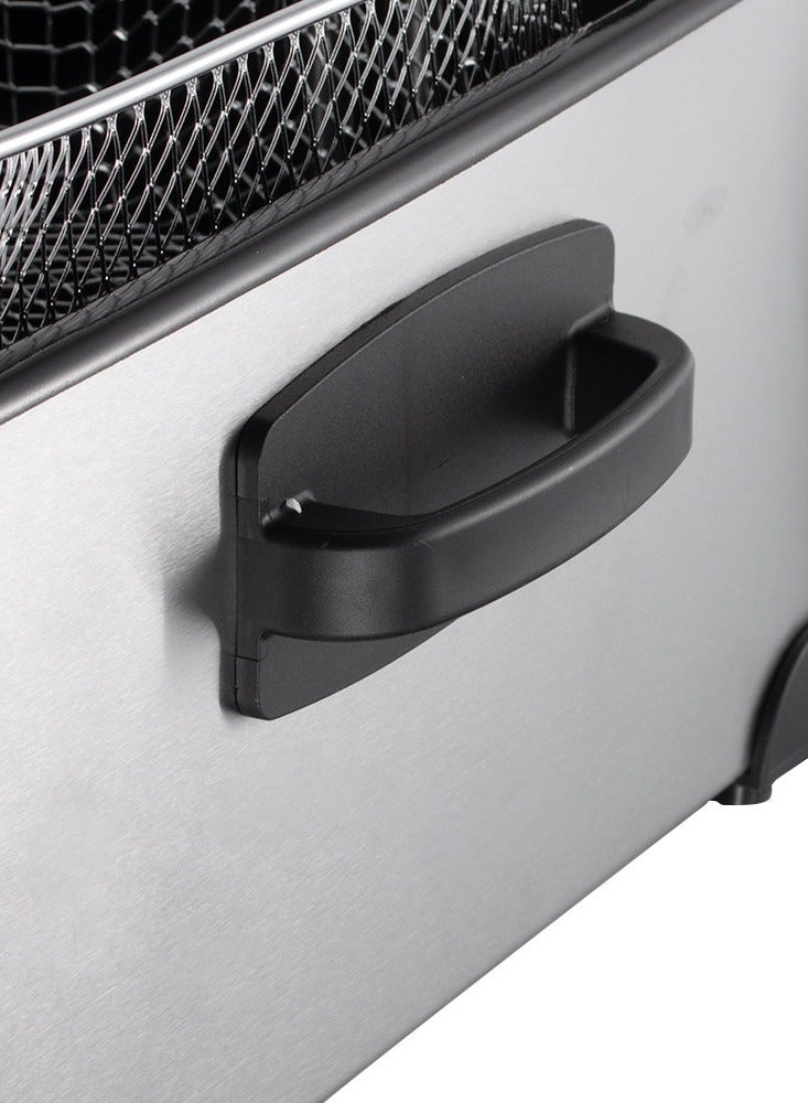 آر إيه أف قلاية كهربائية منزلية صغيرة 3 لتر بقابس بريطاني – قوة 2000 واط لتحمير البطاطس واليوتياو بقرمشة مثالية مع منظم حرارة قابل للتعديل - Image 4