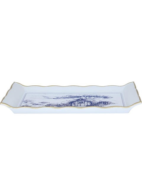 Plastic Serving Tray 29 Cm Rectangle White