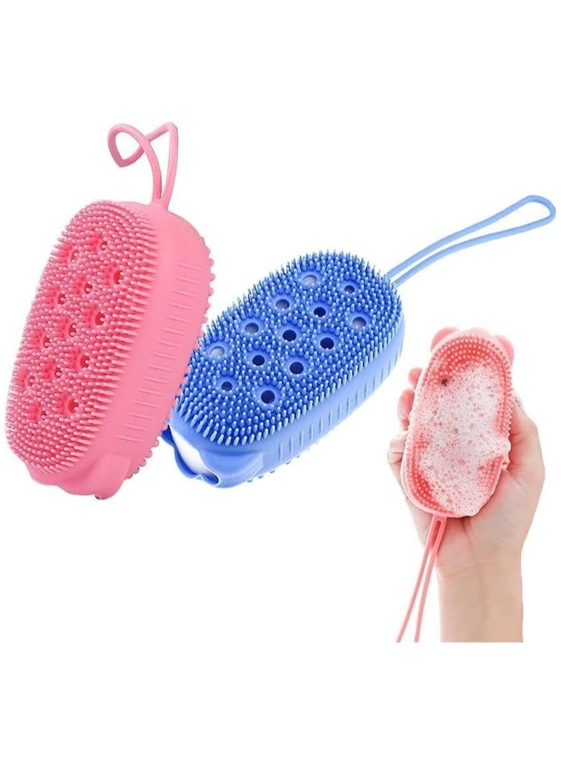 Ultra Soft Silicone Loofah with Bouncy Sponge Multicolour - Image 1