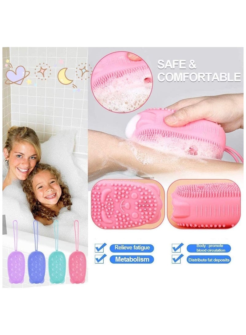 Ultra Soft Silicone Loofah with Bouncy Sponge Multicolour - Image 2
