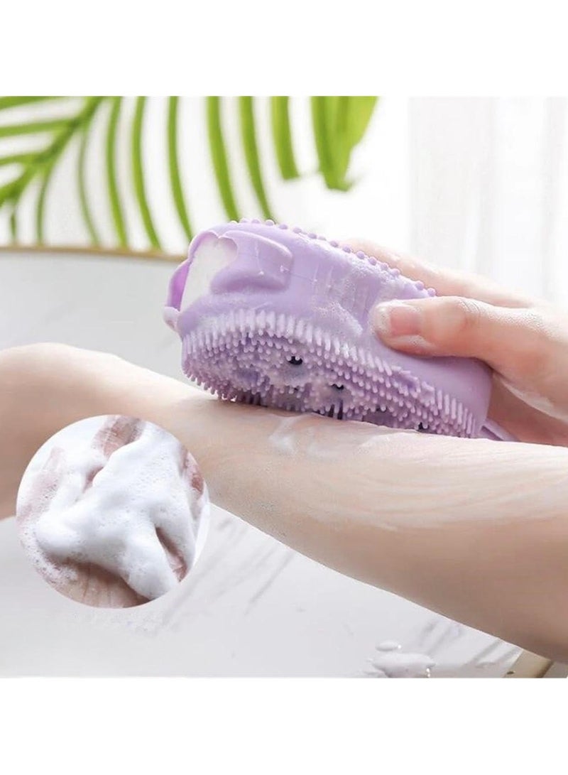 Ultra Soft Silicone Loofah with Bouncy Sponge Multicolour - Image 3