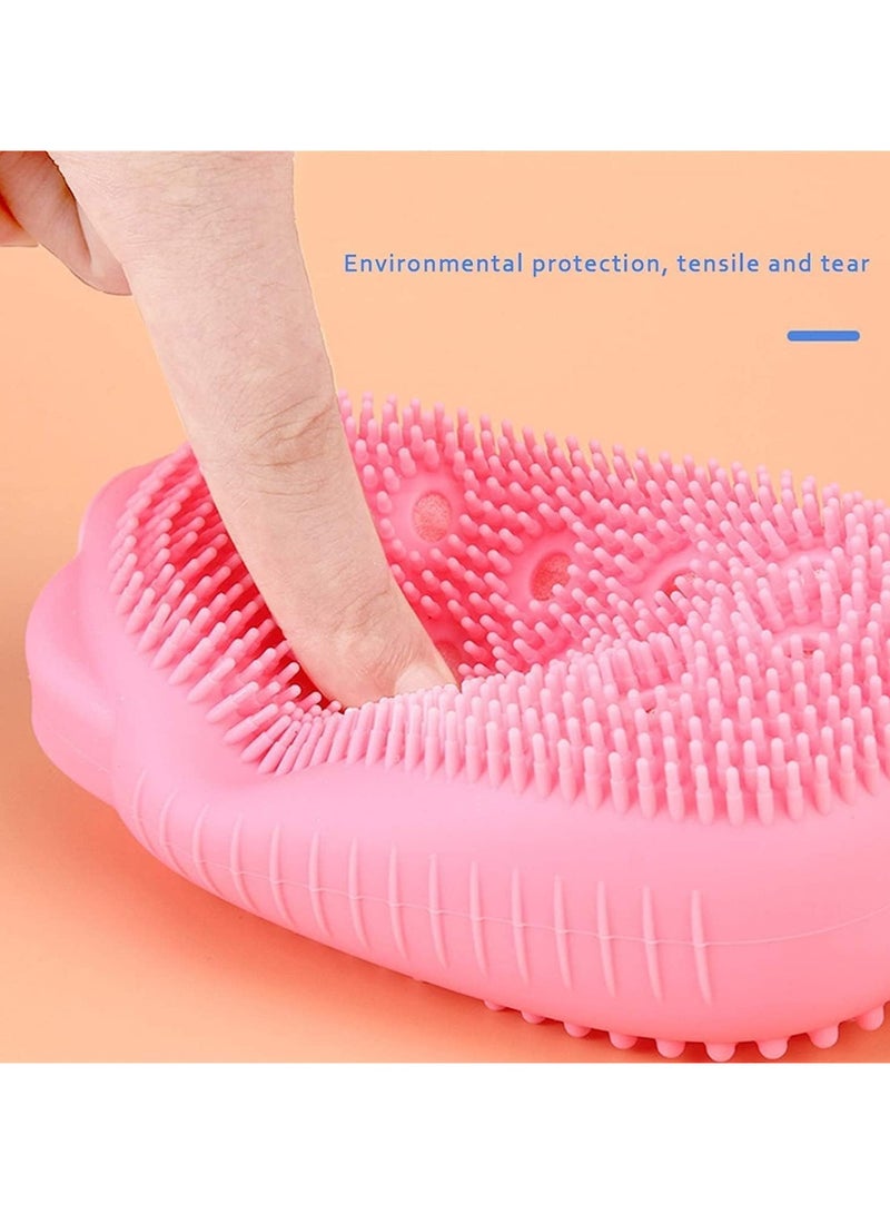 Ultra Soft Silicone Loofah with Bouncy Sponge Multicolour - Image 4