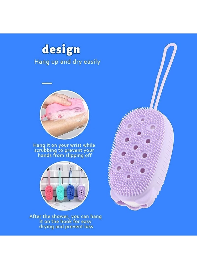 Ultra Soft Silicone Loofah with Bouncy Sponge Multicolour - Image 5