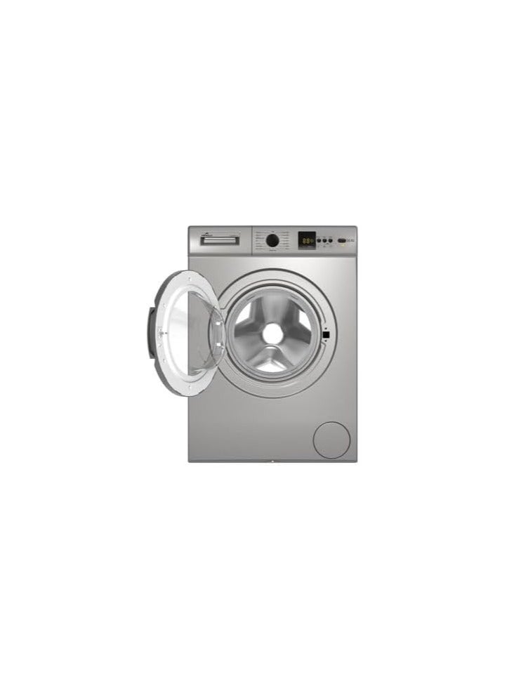 أرماديلو  ارماديلو غسالة تحميل امامي، 6 كجم، 1000 دورة في الدقيقة، شاشة رقمية، فضي - Image 3
