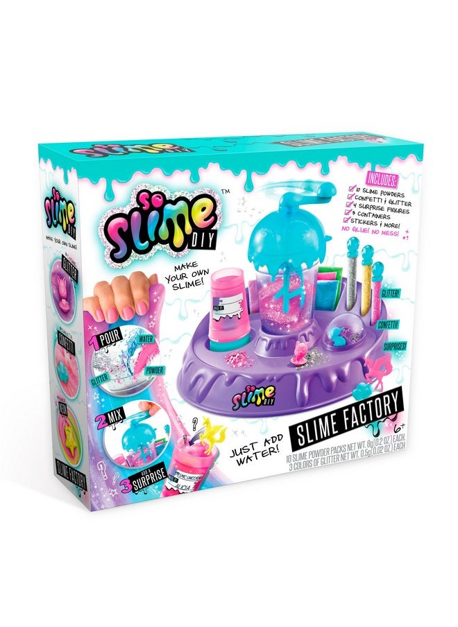 Canal Toys - So Slime Diy Slime Factory Make Your Own 10 Slimes Just Add Water No Glue No Mess; Just Pour Mix And Add In Surprises - Image 1