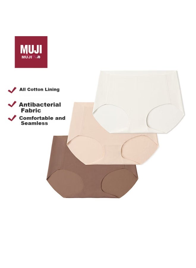 MUJI Muji Women's Antibacterial Mid-rise Underwear 3-pack Women's Girls Fc15cc4a Mixed Color S  - Image 1