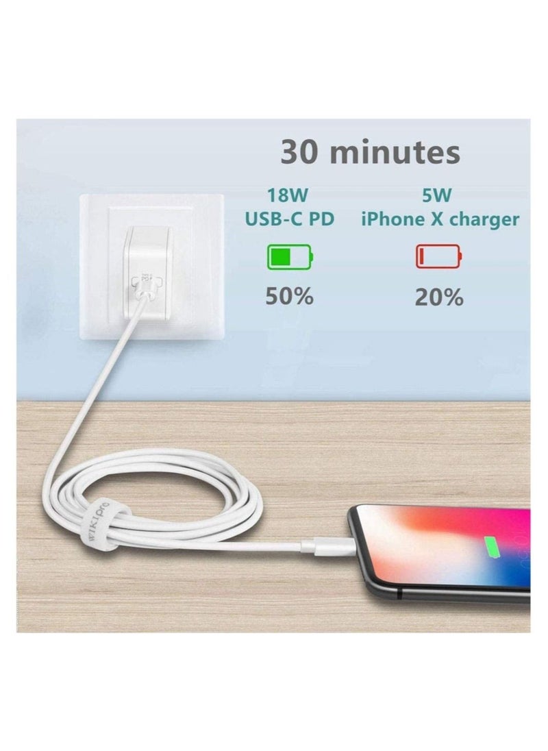 Generic - Lightning Cable Fast Charging and Hi-Speed Syncing Cord Compatible with Apple iPhone X/XS/XR/XS Max/8/8 Plus/iPad - Image 1