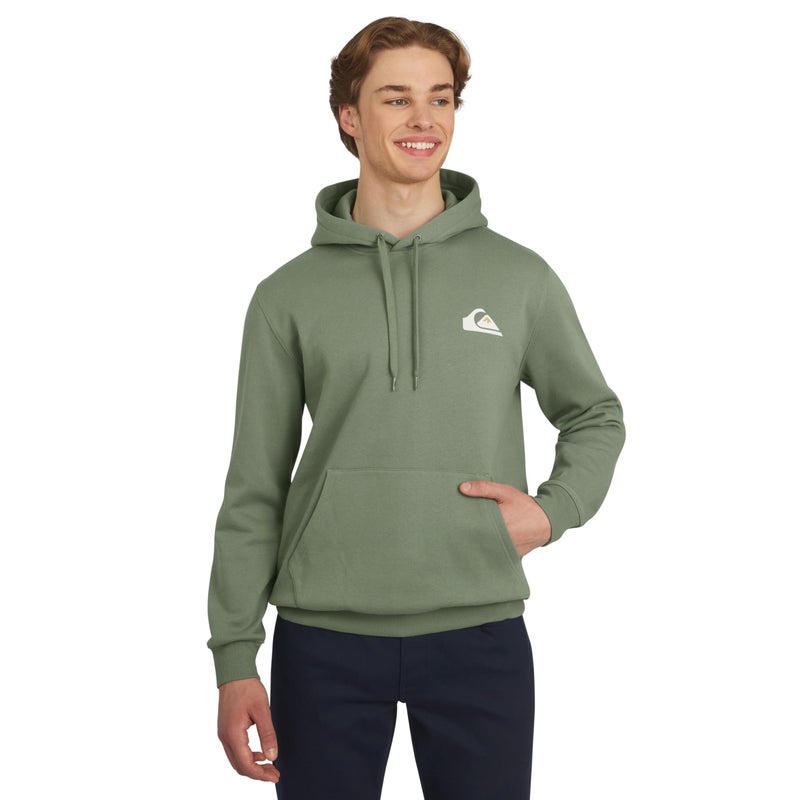 Quiksilver Men's Regular Fit Super Soft Fleece Midweight Pullover Hooded Sweatshirt, Sea Spray, Small - Image 1