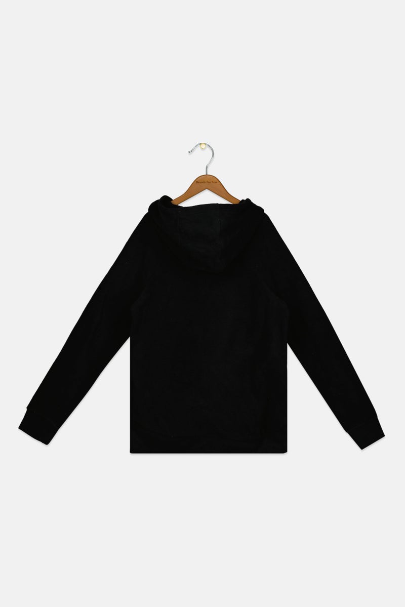 Nike Kids Girl Sportswear Fit Long Sleeves Outdoor Sweatshirt, Black  - Image 2