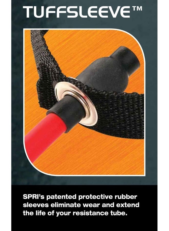 SPRI SPRI Xertube Resistance Bands with Handles – All Exercise Cords Sold Separately with Home Gym Fitness Door Anchor Attachment Option  - Image 2