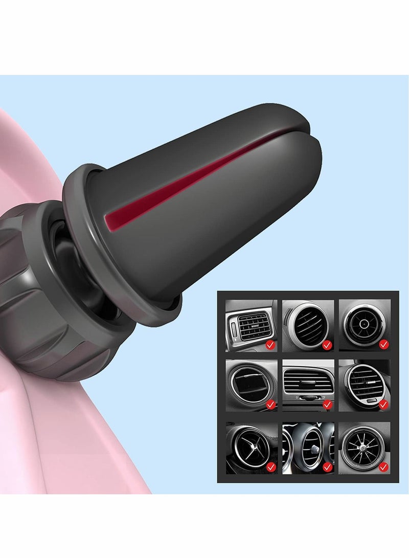 Excefore Cute Pink Phone Holder for Car Kawaii Navigation Car Phone Holder for Ventilated Dashboard Windshield for 4-7 Inch Phone Holder - Image 5
