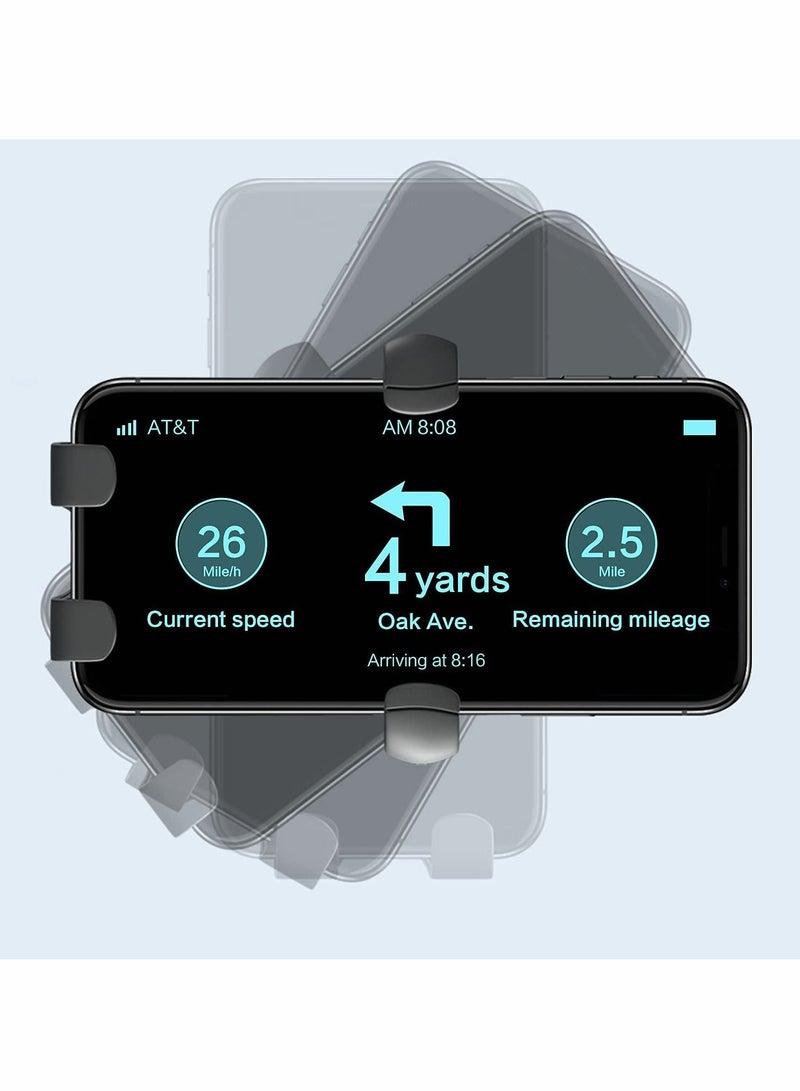 Excefore Cute Pink Phone Holder for Car Kawaii Navigation Car Phone Holder for Ventilated Dashboard Windshield for 4-7 Inch Phone Holder - Image 4