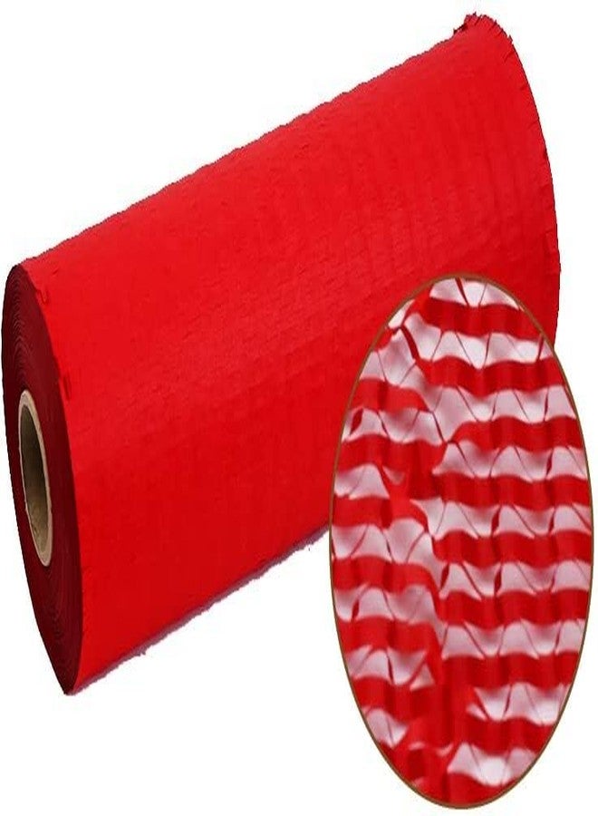 JPPL paper honeycomb roll with dispenser box | Expands hex to 160 meter | Plastic alternative | Packaging & shipping supplies bubble wrap roll| (390mm / 16 inch x100 meter) (red) - Image 2