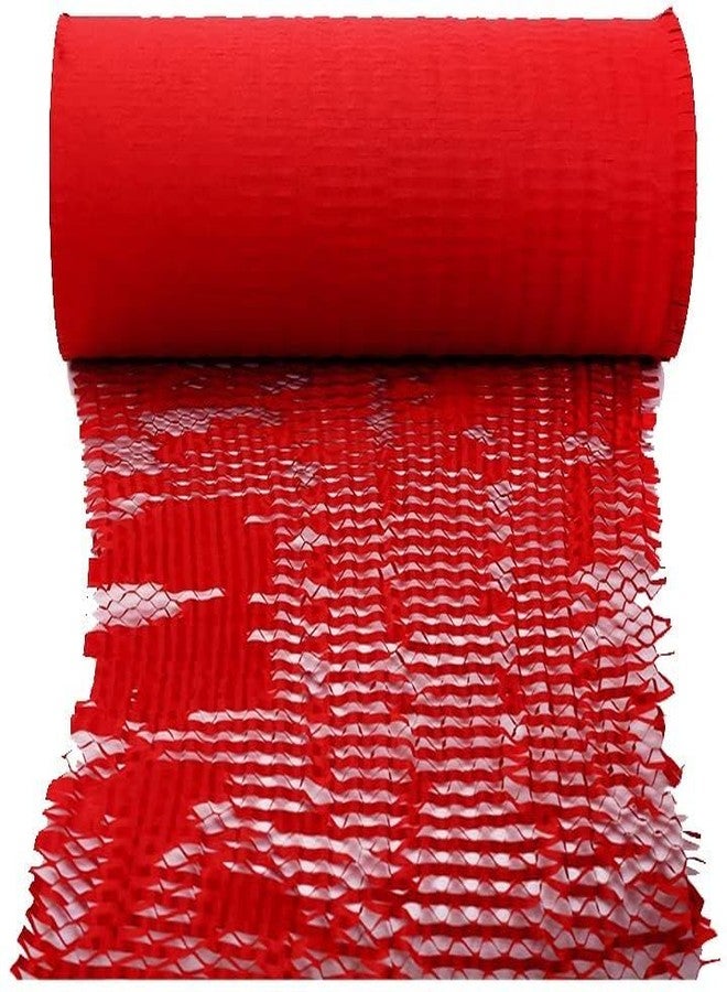 JPPL paper honeycomb roll with dispenser box | Expands hex to 160 meter | Plastic alternative | Packaging & shipping supplies bubble wrap roll| (390mm / 16 inch x100 meter) (red) - Image 3