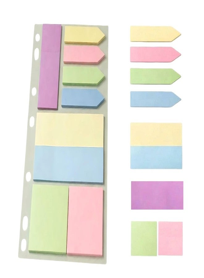 SWADEC Multicolor 250 Sheets Sticky Notes, Stationary Items, Self-Adhesive Memo Pad Bookmark Point It Marker Memo Sticker, Sticky Pad, Stick Notes for Study - 3 Size (Pack of 2) - Image 2